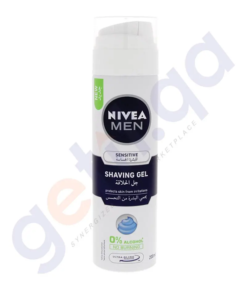 Nivea Men Sensitive Shaving Gel – Soothing Formula (200Ml, Code 81740) 1