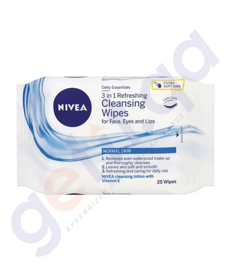 Nivea Refreshing Cleansing Wipes – Pack Of 25 1