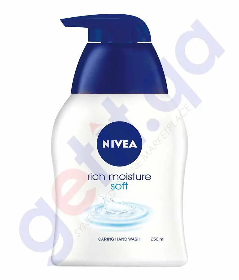 Nivea Rich Moisture Hand Wash – Soft-Caring Formula, 250Ml 1