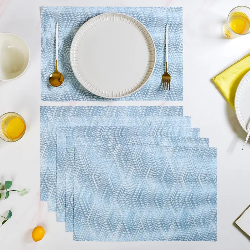 Ocean-Inspired Sea Wave Placemats – Artistic Set Of 6 1