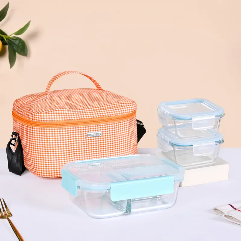 Office-Ready Glass Lunchbox Kit – Includes Insulated Transport Bag 1