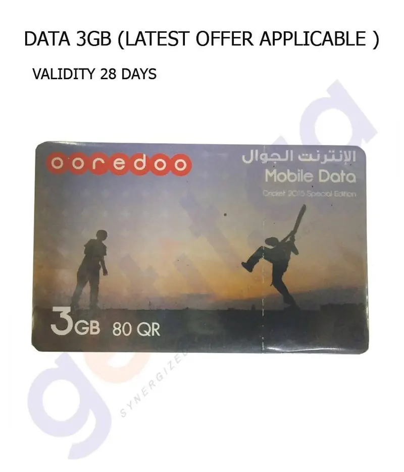 Ooredoo 3Gb Prepaid Data Card 1