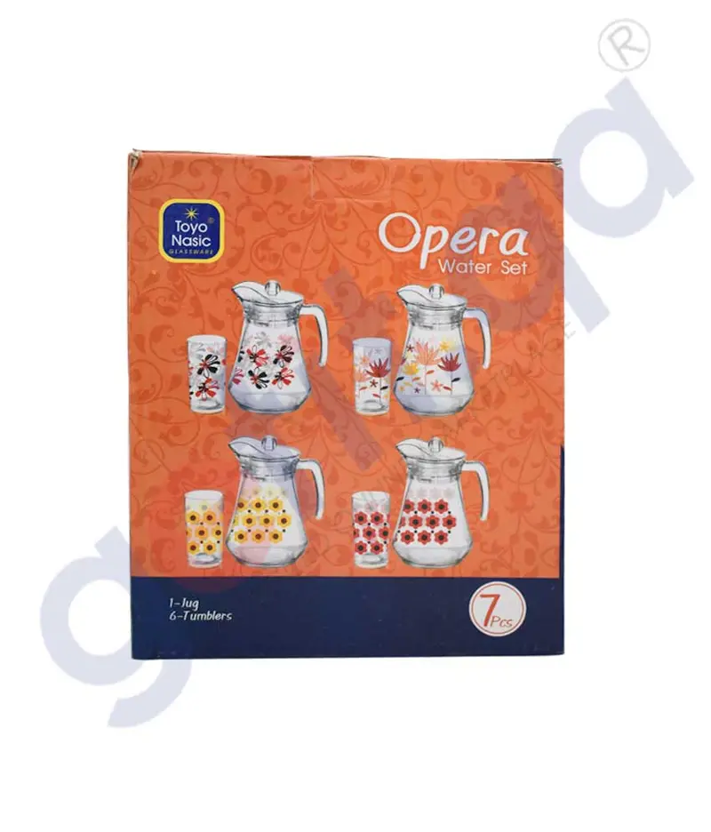 Opera Seamless Red Water Bottle Set – 1 Main + 6 Mini Bottles 1