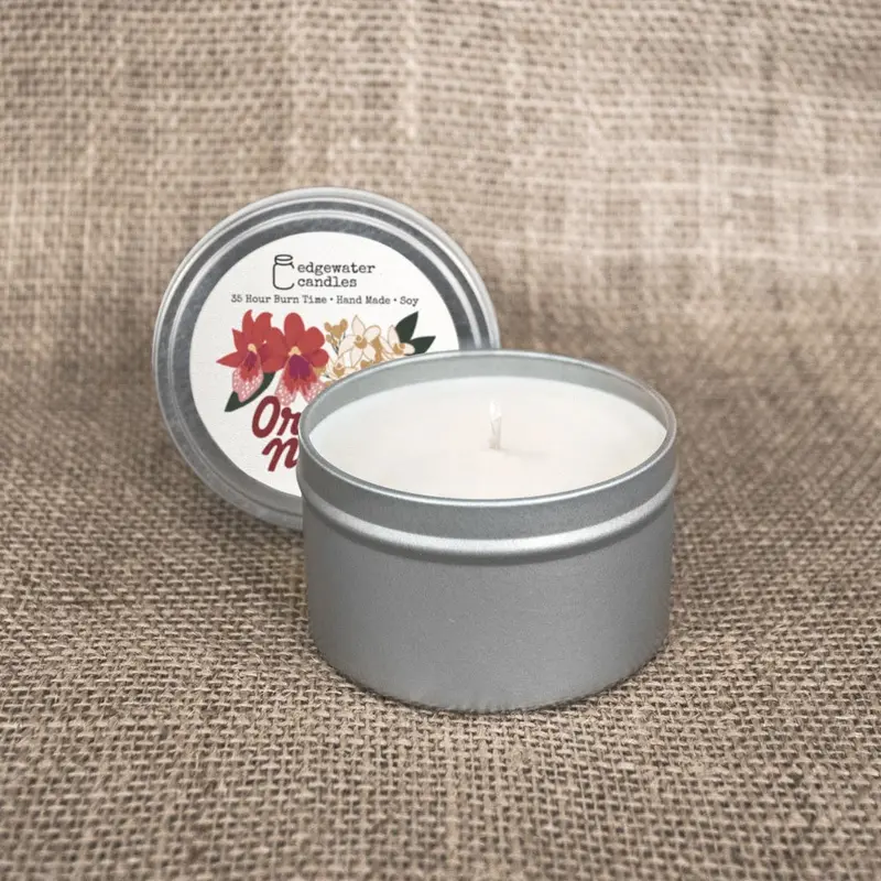 Orchid Neroli Scented Candle – Edgewater Candles Collection 1