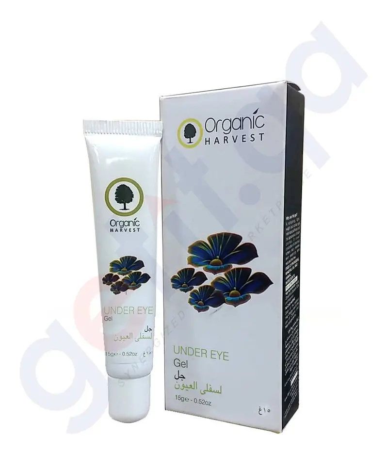 Organic Harvest Cooling Under Eye Gel – 15G, De-Puffing & Hydrating Treatment 1