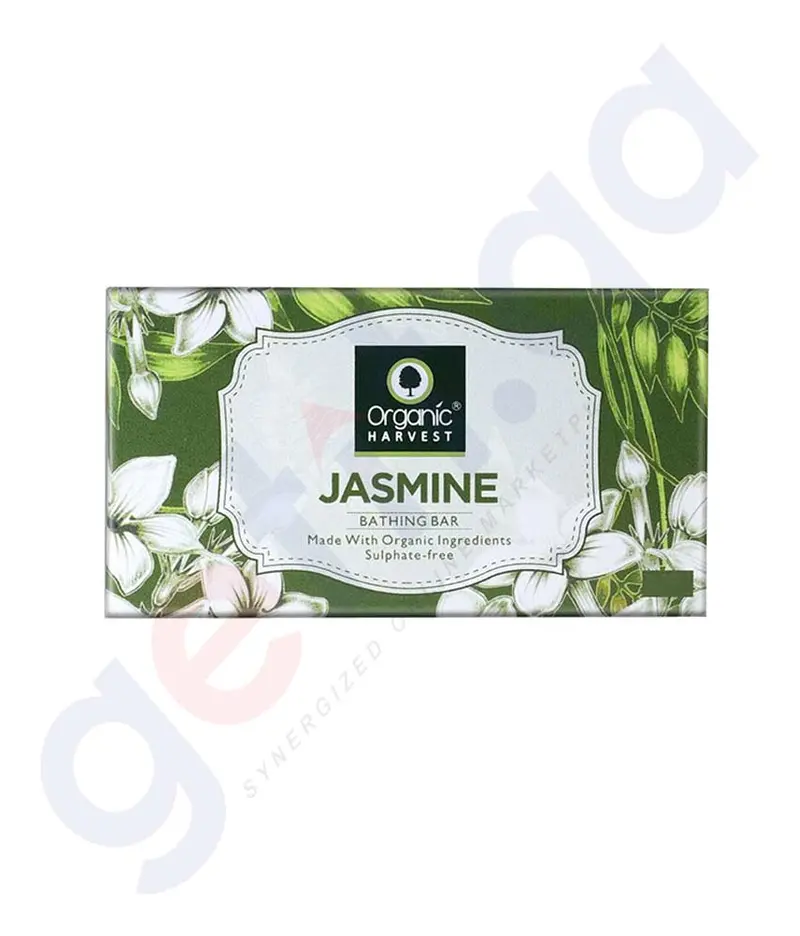 Organic Harvest Jasmine Scented Soap – 175G Calming Floral Cleanser 1
