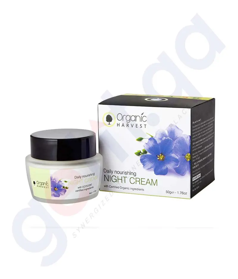 Organic Harvest Nourishing Night Cream – 50G, Restorative Overnight Moisturizer 1