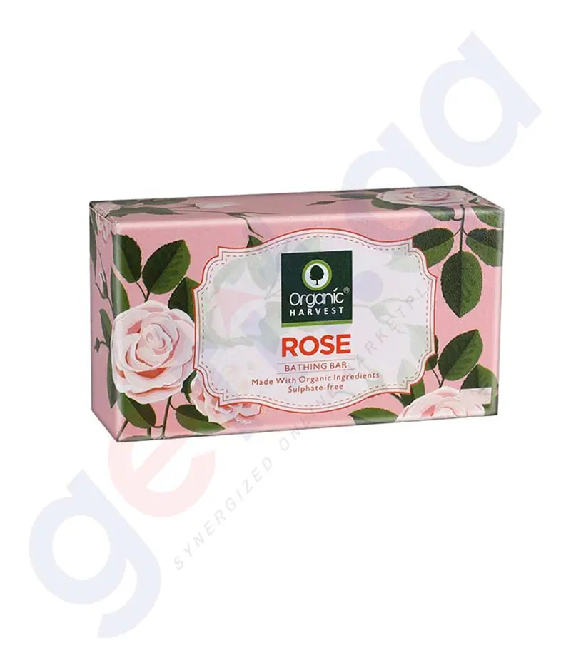 Organic Harvest Rose Scented Soap – 175G Fragrant Moisturizing Bar 1