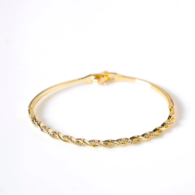 Organic Wave-And-Swirl Gold Bracelet 1
