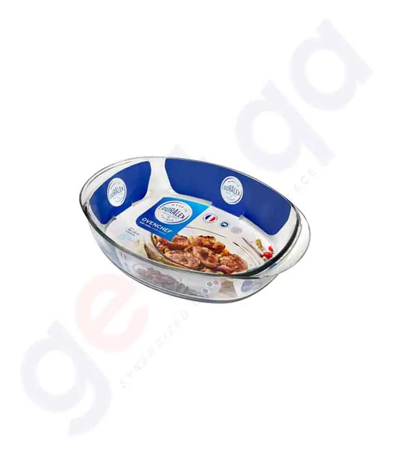 Ovenchef Clear Oval Roasting Dish – 36Cm Premium Glass Tray 1