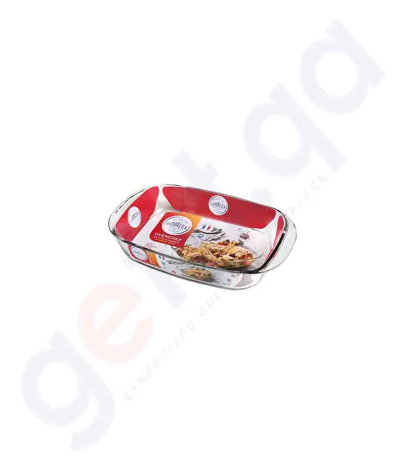 Ovenchef Clear Rectangular Roasting Pan – 33Cm Versatile Glass Tray 1