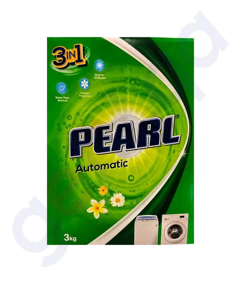 Pearl Automatic Washing Powder – 3Kg Low-Suds Detergent 1
