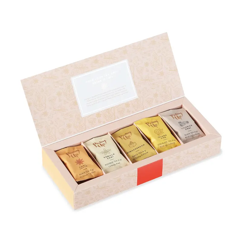 Pinky Up Loose-Leaf Tea Sampler — Chai Flavor Collection (5 Varieties) 1