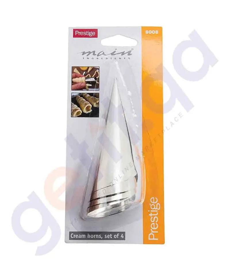 Prestige 4-Piece Silver-Toned Cream Horns Set 1