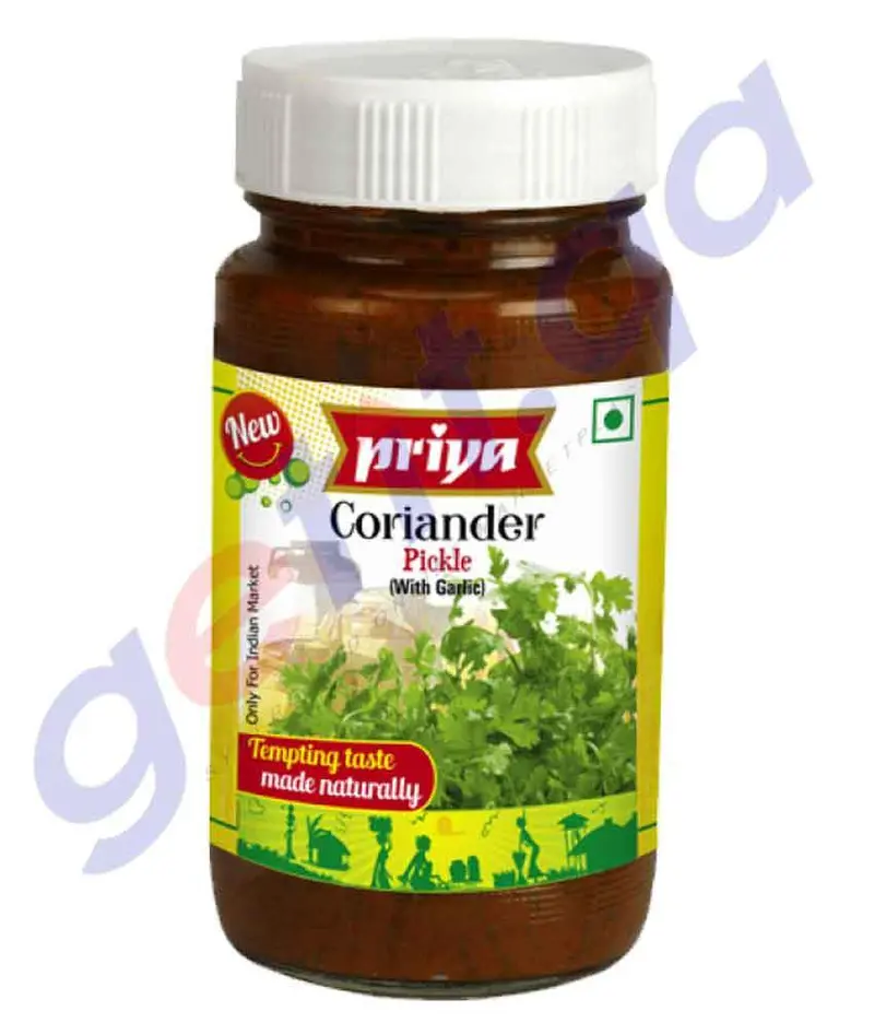 Priya Fresh Coriander Pickle – 300G 1