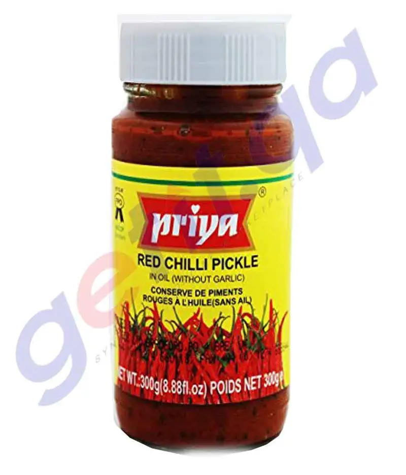 Priya Spicy Red Chilli Pickle – 300G 1