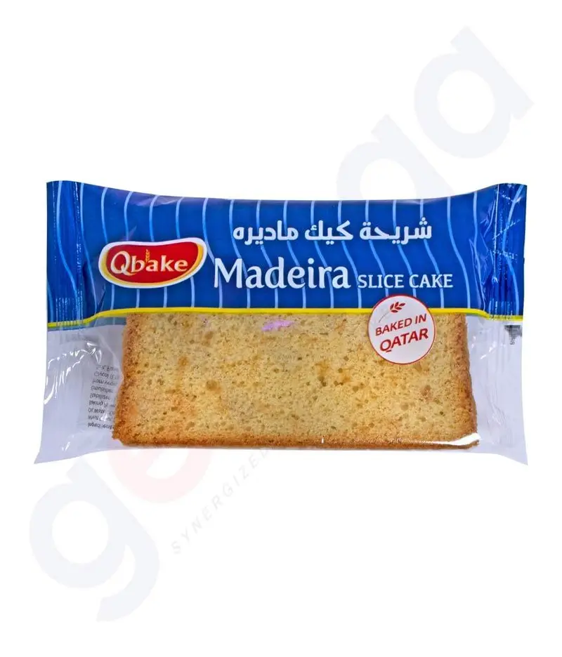 Qbake Madeira Slice Cake – 60G Portion 1