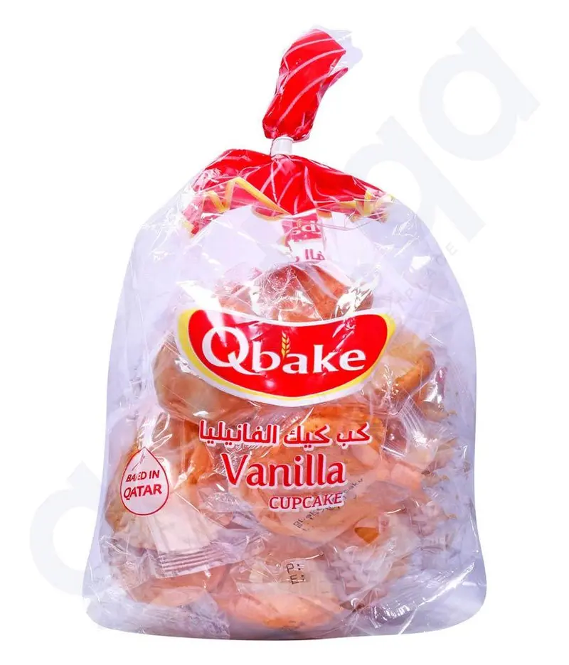 Qbake Vanilla Cupcakes – 15-Pack (30G Each) 1