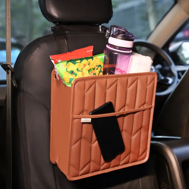 Quilted Car Backseat Organizer – Spacious Multi-Compartment Storage 1