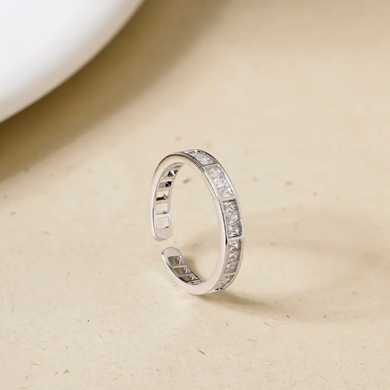 Radiant Gilded Glow Silver Luxury Ring 1