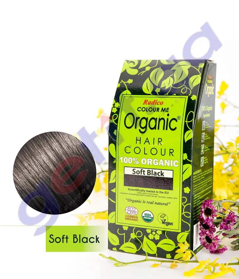 Radico Colour Me Organic Hair Color – Soft Black, Ammonia-Free Dye 1