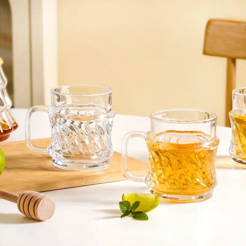 Raised-Design Tea Cup Set – 6 Units, 165Ml Capacity 1
