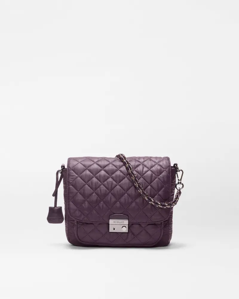 Raisin Medium Crosby Lock Crossbody Purse 1