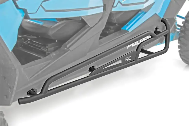 Rough Country 93065 Rock Sliders – Heavy-Duty 4-Seat Side Protection (3/16" Steel, 1-5/18" Tube) 1