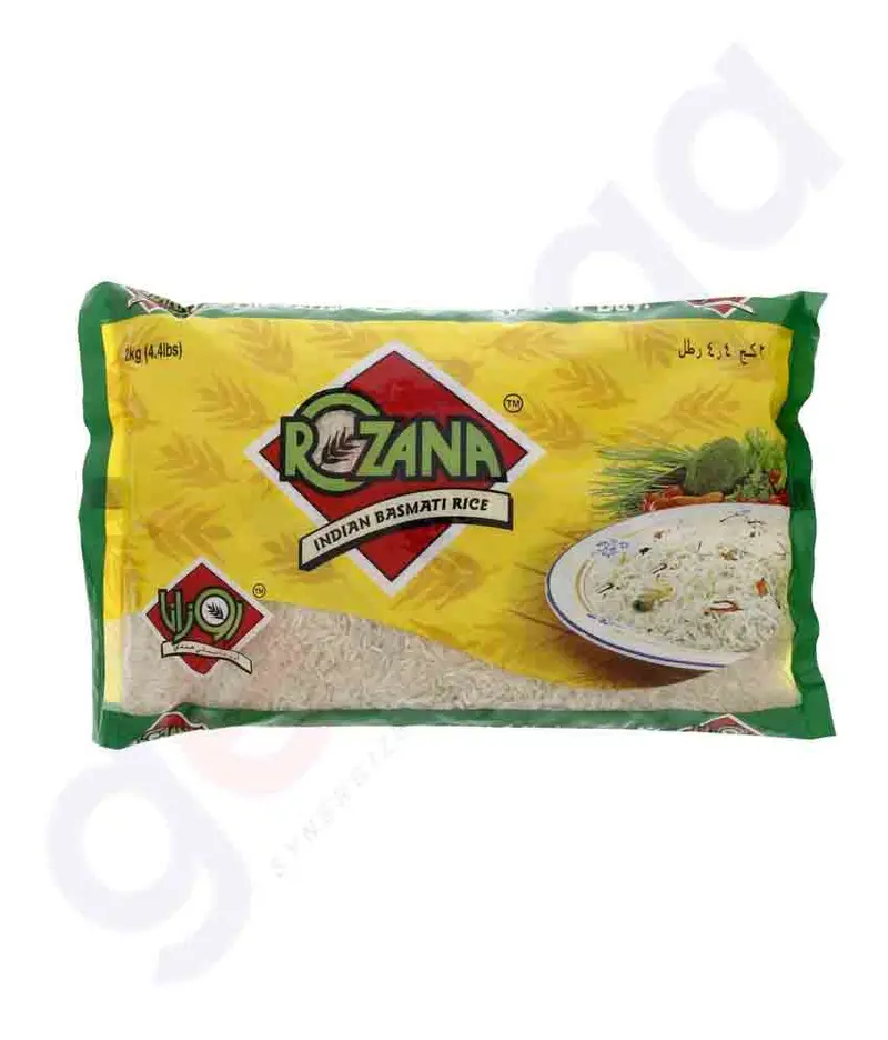 Rozana Basmati Rice – 2Kg Poly Bag, Traditional Quality 1