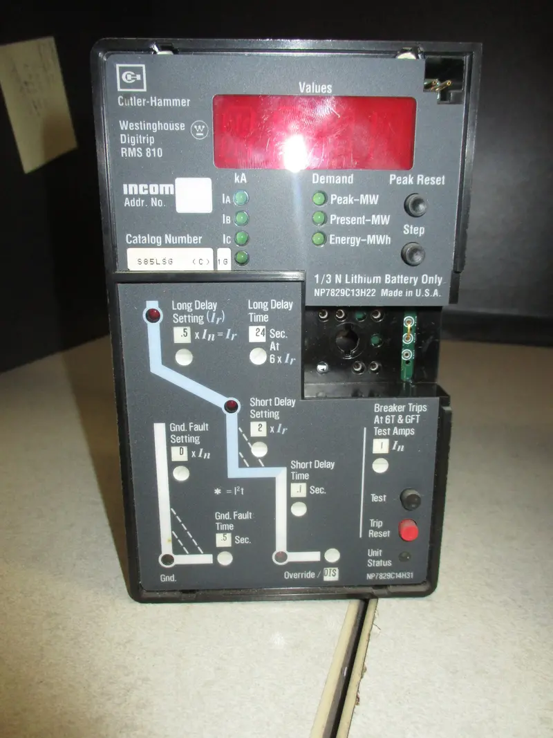 S85Lsg(C) Cutler-Hammer Digitrip Rms 810 Trip Unit 1