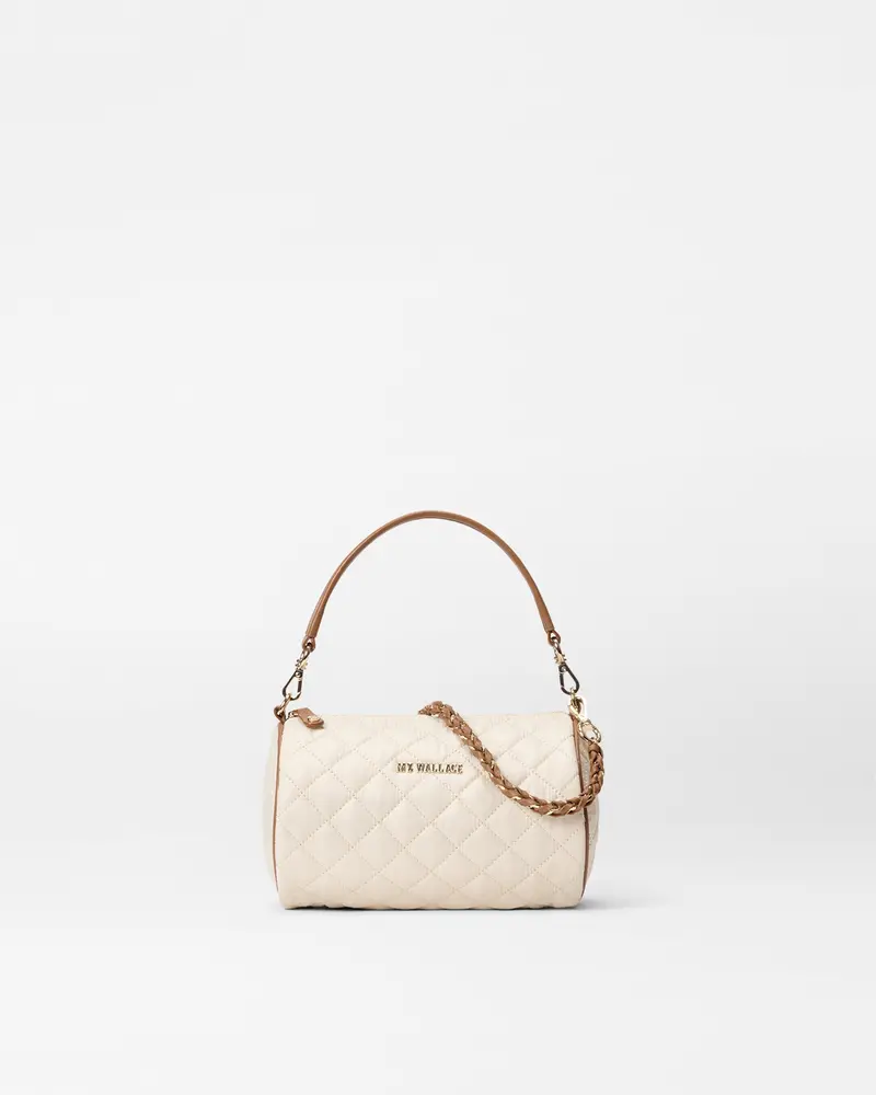 Sandshell & Brown Crosby Barrel Crossbody 1