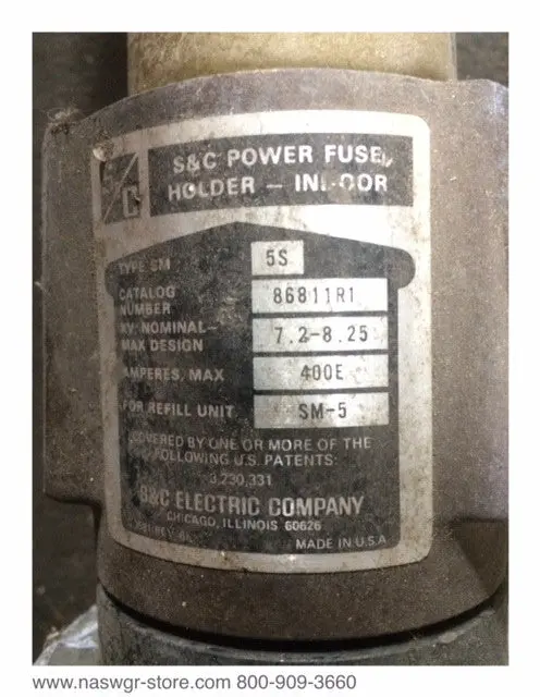 S&C 86811R1 Sm5S-Series Power Fuse Holder 2