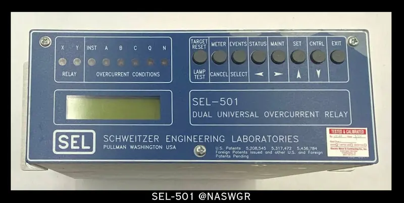 Schweitzer Sel-501 Dual-Function Overcurrent Relay – Model 0501003X561Xxb 1