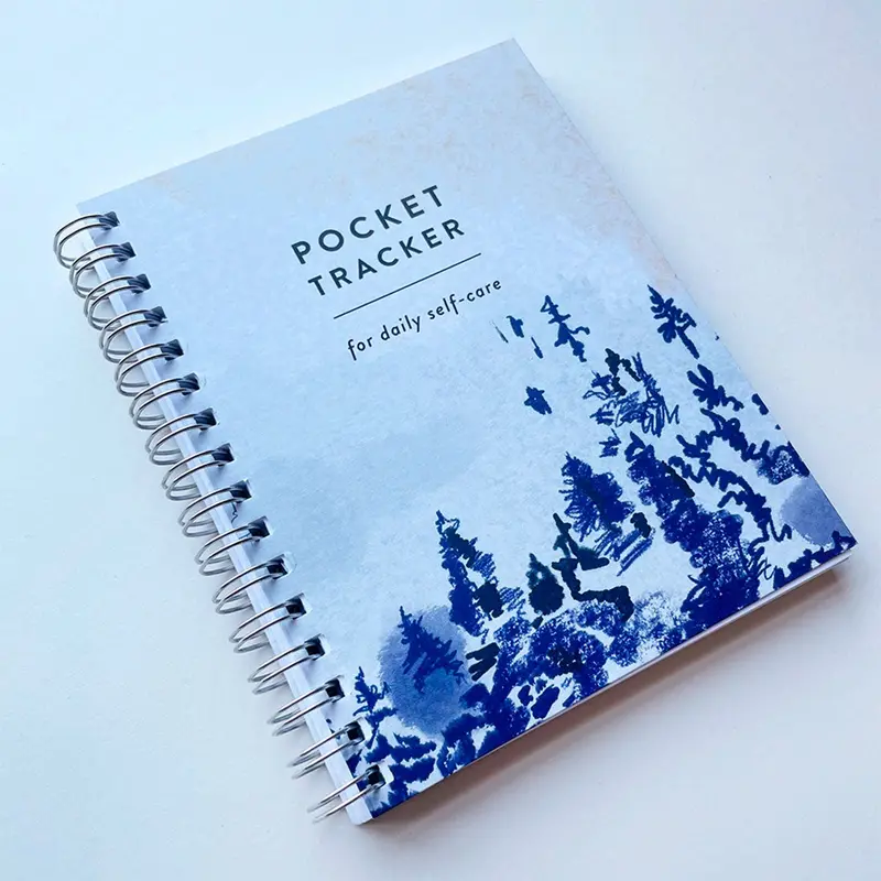 Self-Care Tracker Journal: Spiral-Bound Pocket Notebook By Steel Petal Press 1