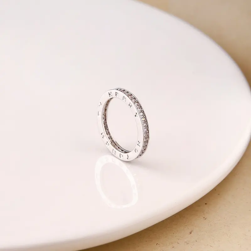 Sentimental 'Touch My Heart' Silver Ring 1