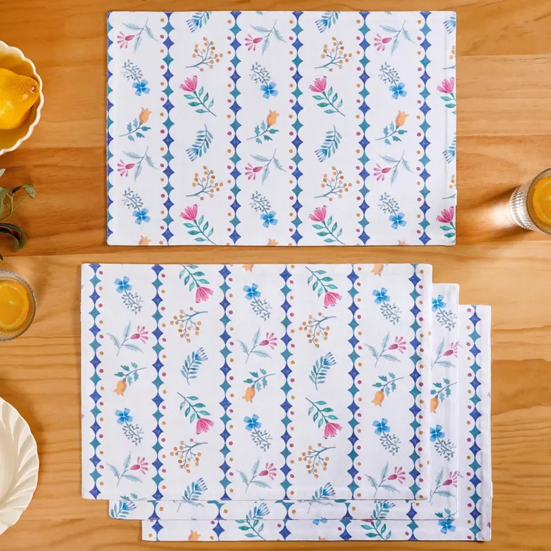 Set Of 4 Dual-Sided Table Mats – Florina Pattern 1