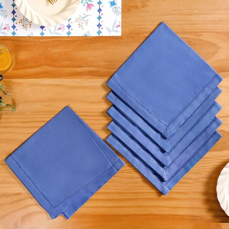 Set Of 6 Premium Cotton Table Napkins – Florina Collection 1