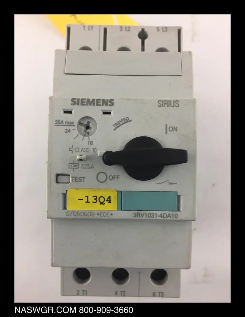 Siemens 3Rv1031-4Da10 Thermal-Magnetic Circuit Breaker 1