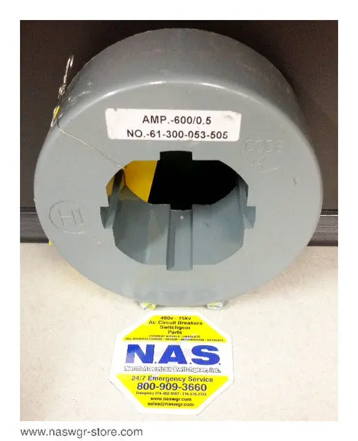 Siemens 51-300-053-505 Static Trip Iii Ct – 600:0.5A Ratio 1