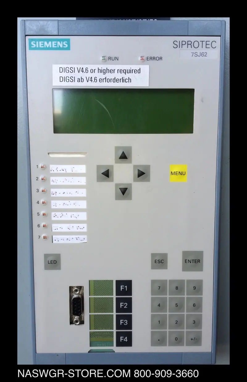 Siemens 7Sj6215-5Ec91-1Fg0 Overcurrent Relay – Digital Protection Relay With Ee Firmware 1