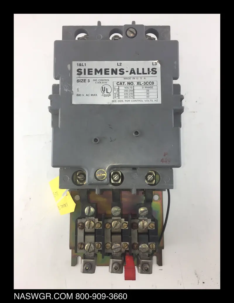Siemens Allis Xl-3Cc0 Electromechanical Motor Starter 1