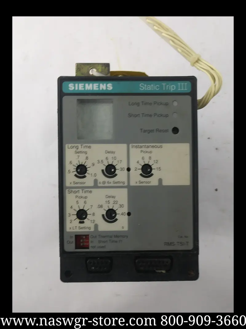Siemens Rms-Tsi-T Static Trip Iii Relay Featuring Ls Functionality 1