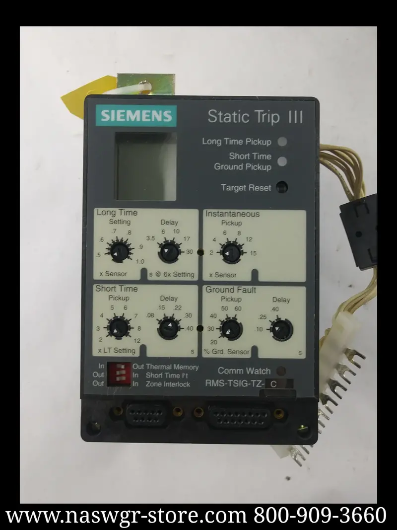 Siemens Rms-Tsig-Tz-C Static Trip Iii Relay With Ls Protection Function 1