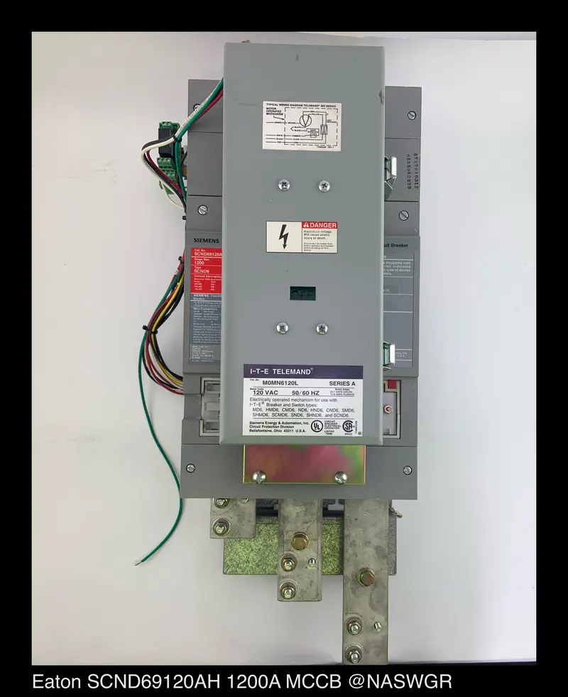 Siemens Scnd69120Ah 1200A Circuit Breaker With M0Mn6120L Trip Unit – Surplus Stock 1