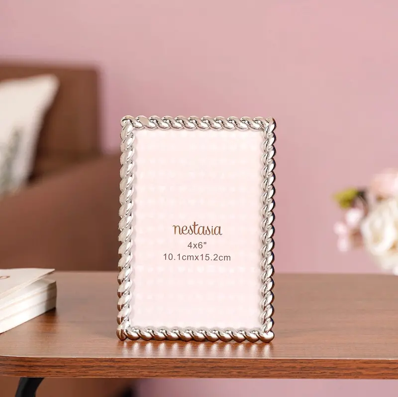 Silver Formal Picture Frame – Small 10X15 Cm Refined Minimalist Design 1