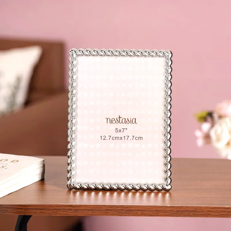 Silver Gloss Modern Photo Frame – Medium 13X18 Cm High-Shine Sleek Look 1