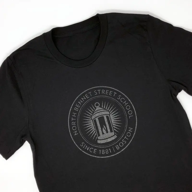 Slim-Fit Black Short-Sleeve T-Shirt 1