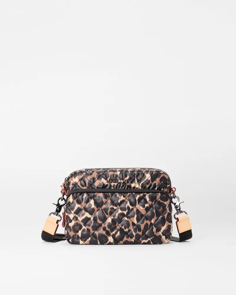 Small Leopard Metro Camera Crossbody Bag 1