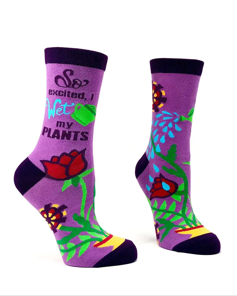 ‘So Excited, I Wet My Plants’ Botanical-Themed Socks – Fabdaz 1