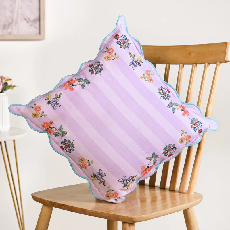 Solid-Color Cotton Cushion Cover – Bloom Era Collection, 45X45Cm 1